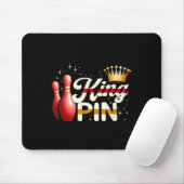 Ehepaare Bowler League Bowling King Button Trading Mousepad (Mit Mouse)