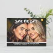 Ehepaare, die eine Hochzeitsankündigung wünschen,  Einladung (Stehend Vorderseite)