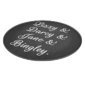 Ehepaare, die stolz sind und Vorurteile treffen II Schneidebrett (Ecke)