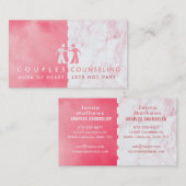 Ehepaare, die Visitenkarten bestellen Visitenkarte (Vorne/Hinten)