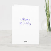Ehepaare Dolphin Birthday Card - individuell einst Karte (Rückseite)