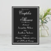 Ehepaare Dusche Elegante Personalisiert Name UAWG Einladung (Stehend Vorderseite)