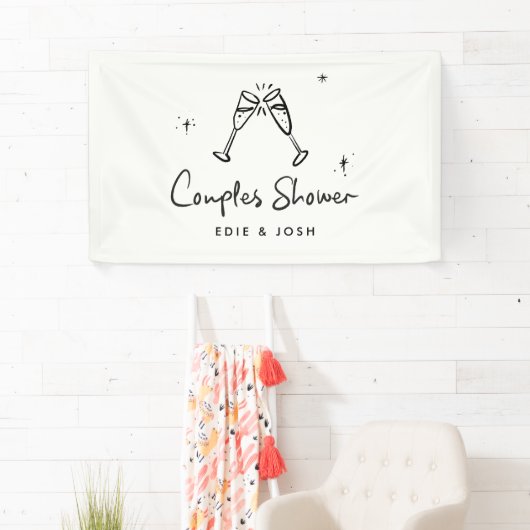 Ehepaare duschen moderne, elegante und handschrift banner (Insitu)