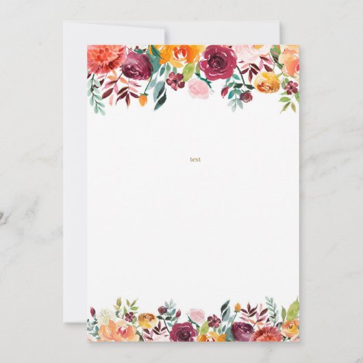 Ehepaare Einladung Dusche, Polterabend (Rückseite)