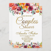 Ehepaare Einladung Dusche, Polterabend (Vorne/Hinten)