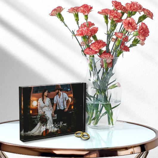 Ehepaare Foto Name Hochzeitstag Herzstück