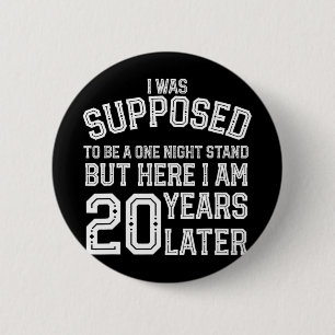 Ehepaare Funny 20. 20. Jubiläum Ehemann Wif Button