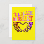 Ehepaare Hochzeit "Til Death Do Us Bachelorette (Vorne/Hinten)