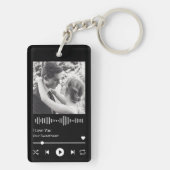 Ehepaare Hochzeitmusikspieler Schlüsselanhänger (Rückseite)