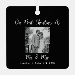 Ehepaare Hochzeitsgeschenk Unsere ersten Weihnacht Ornament Aus Metall