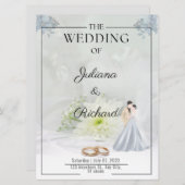 Ehepaare Hochzeitskarte (Vorne/Hinten)