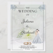 Ehepaare Hochzeitskarte (Vorderseite)