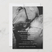 Ehepaare Hochzeitstag Feier Foto Einladung (Vorderseite)