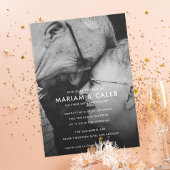 Ehepaare Hochzeitstag Feier Foto Einladung