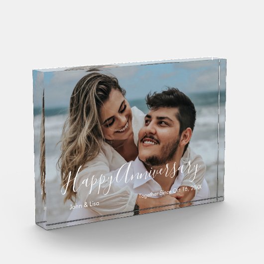 Ehepaare Hochzeitstag Foto Block (Links)