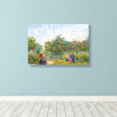 Ehepaare im Voyer d'Argenson Park Gogh Leinwanddruck (Insitu (Holzboden))