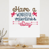 Ehepaare Kunst haben einen wunderbaren Valentinsta Poster (Küche)