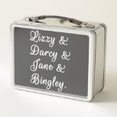 Ehepaare mit Behinderungen II Metall Brotdose (Rückseite)