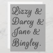 Ehepaare mit besonderer Sorgfalt I Einladung (Vorne/Hinten)