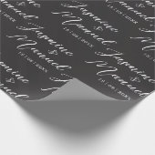 Ehepaare mit Namen als Geschenkpapier (Ecke)