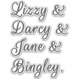 Ehepaare mit Stolz und Vorurteilen I Aufkleber