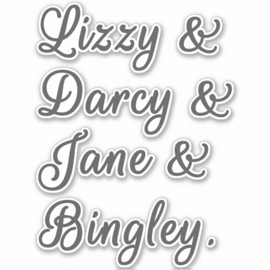 Ehepaare mit Stolz und Vorurteilen I Aufkleber (Vorderseite)