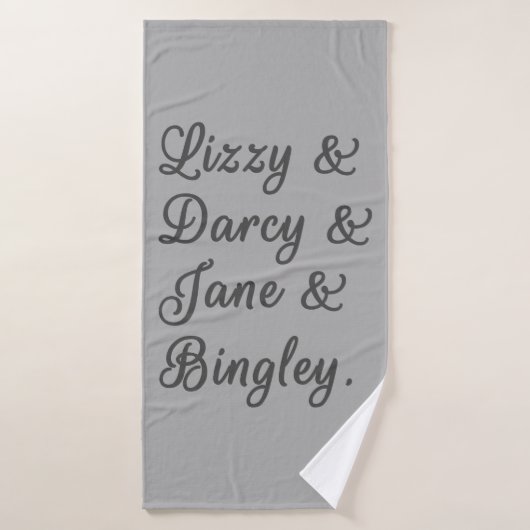 Ehepaare mit Stolz und Vorurteilen I Badhandtuch Set (Badehandtuch)