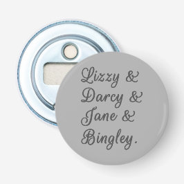 Ehepaare mit Stolz und Vorurteilen I Flaschenöffner