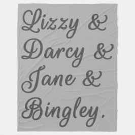 Ehepaare mit Stolz und Vorurteilen I Fleecedecke