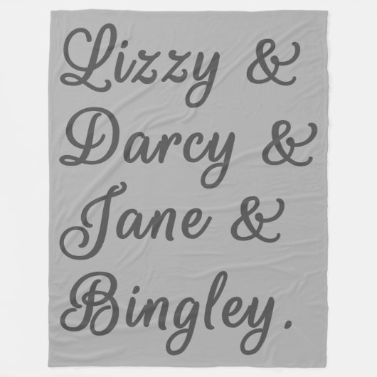 Ehepaare mit Stolz und Vorurteilen I Fleecedecke (Vorderseite)