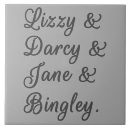 Ehepaare mit Stolz und Vorurteilen I Fliese