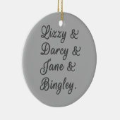 Ehepaare mit Stolz und Vorurteilen I Keramik Ornament (Rechts)