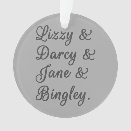 Ehepaare mit Stolz und Vorurteilen I Ornament (Vorderseite)