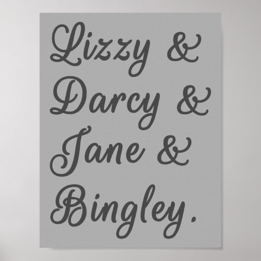 Ehepaare mit Stolz und Vorurteilen I Poster (Vorne)