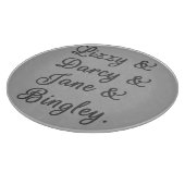 Ehepaare mit Stolz und Vorurteilen I Schneidebrett (Ecke)