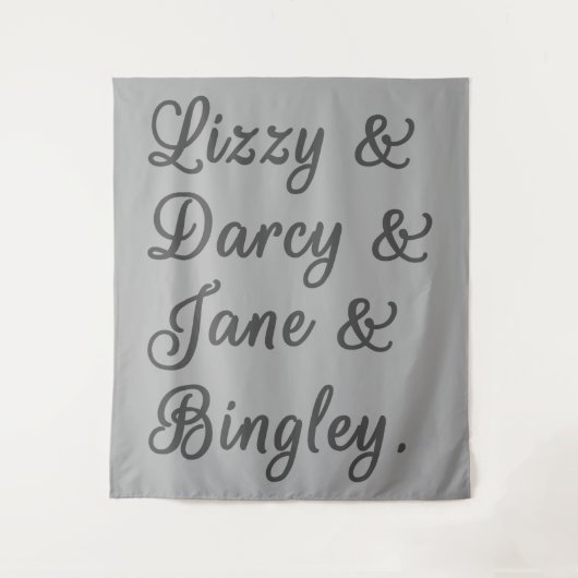 Ehepaare mit Stolz und Vorurteilen I Wandteppich (Vorderseite)