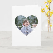 Ehepaare Personalisiert herzerklassiertes Foto Karte (Gelbe Blume)