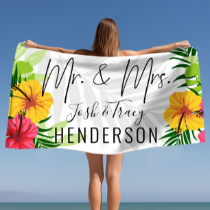 Ehepaare Personalisiert Hochzeit, Jubiläumsgeschen Strandtuch