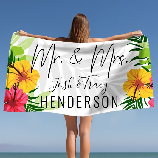 Ehepaare Personalisiert Hochzeit, Jubiläumsgeschen Strandtuch