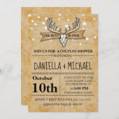 Ehepaare Polterabend Jagd ist vorbei Einladung (Vorne/Hinten)