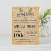 Ehepaare Polterabend Jagd ist vorbei Einladung (Stehend Vorderseite)