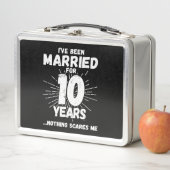 Ehepaare Verheiratet 10 Jahre Witziger 10-jähriger Metall Brotdose (Beispiel)