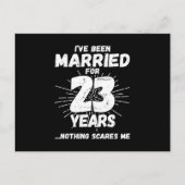 Ehepaare Verheiratet 23 Jahre Witziger 23. Jahrest Postkarte (Vorderseite)