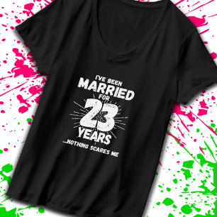 Ehepaare Verheiratet 23 Jahre Witziger 23. Jahrest T-Shirt
