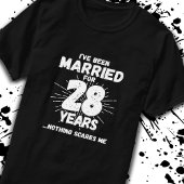 Ehepaare Verheiratet 28 Jahre Witziger 28. Jahrest T-Shirt