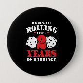 Ehepaare Verheiratet 2 Jahre Bewundernswertes 2. J Button (Vorderseite)