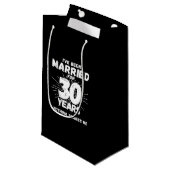 Ehepaare Verheiratet 30 Jahre Witziger 30-jähriger Kleine Geschenktüte (Vorderseite Schrägansicht)