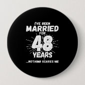 Ehepaare Verheiratet 48 Jahre Witzig 48 Jahre Jubi Button (Vorderseite)