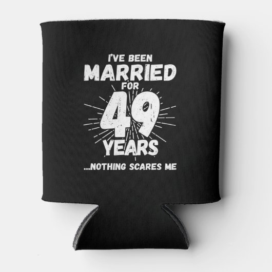 Ehepaare Verheiratet 49 Jahre Witzig 49 Jahre Jubi Dosenkühler (Vorderseite)