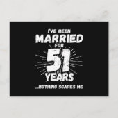 Ehepaare Verheiratet 51 Jahre Funny 51. Jubiläum Postkarte (Vorderseite)